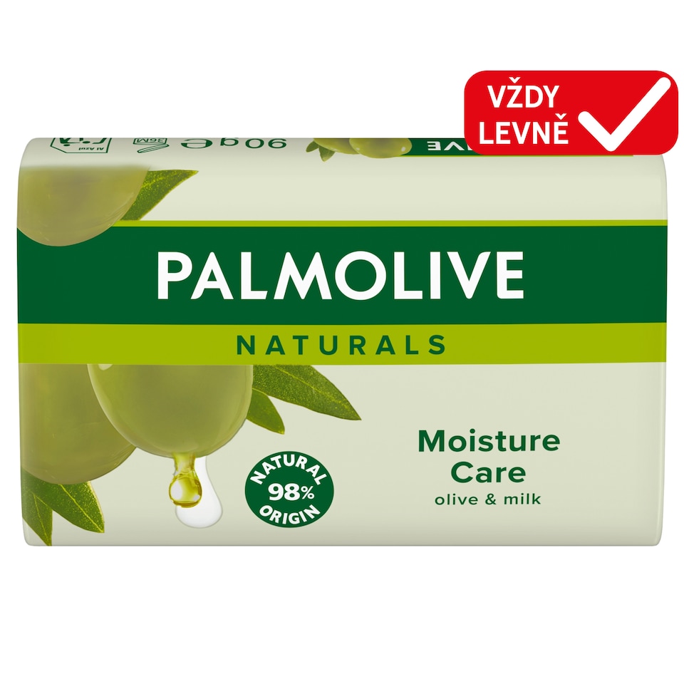 Obrázek 1 pro produkt Palmolive Naturals tuhé mýdlo s výtažky z mléka a oliv 90g