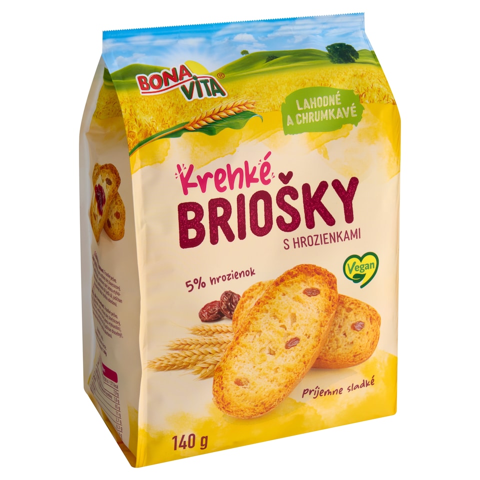 obrázok 1 z Bona Vita Krehké briošky s hrozienkami 140 g