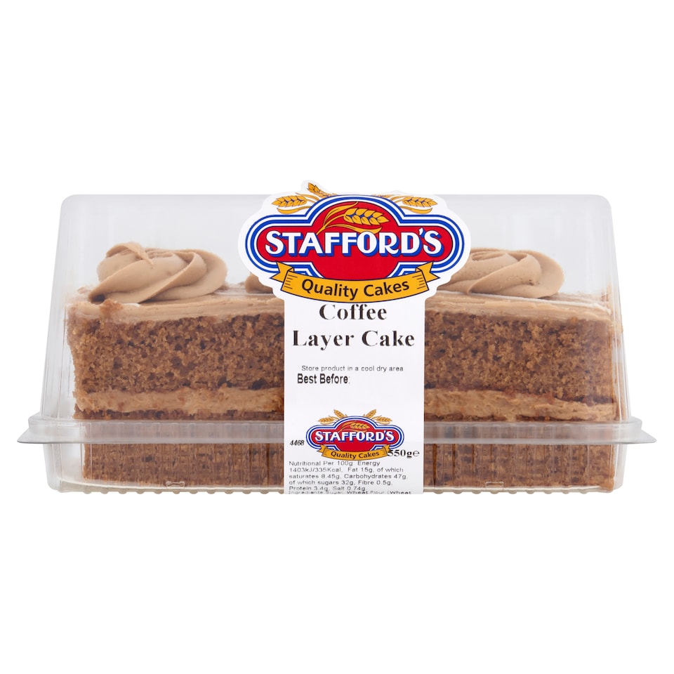 Stafford's Bkry Coffee Layer Cake 550G