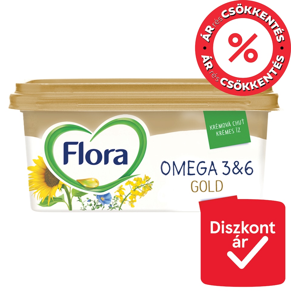 Flora Gold margarin 400 g  1. kép