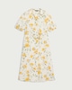 image 4 of F&F Floral Collared Midi Dress in Multi White