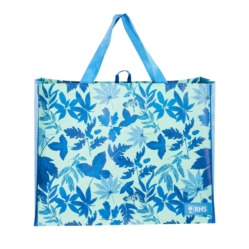 image 1 of RHS Blue Floral Reusable Bag