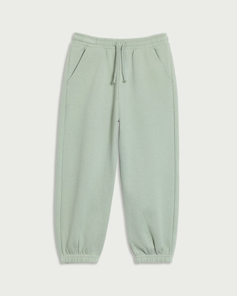 image 1 of F&F Boys Cotton Rich Joggers in Green