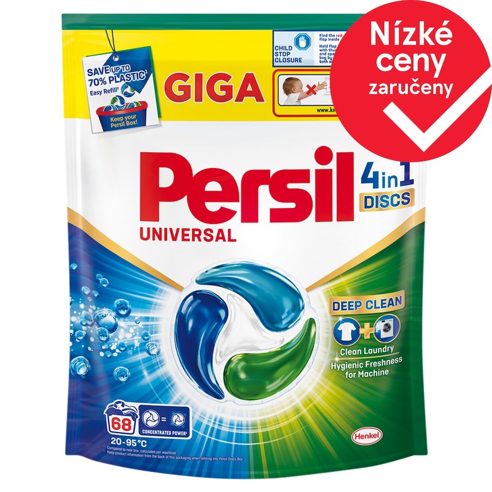 Obrázek 1 pro produkt Persil prací kapsle Discs 4v1 Universal 68 praní