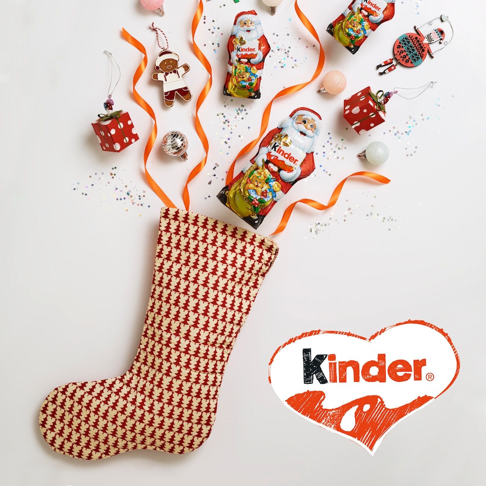 image 1 of Kinder Milk Chocolate Santa 110g