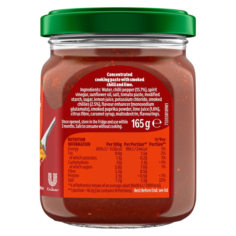 image 1 of Knorr Smoked Chili & Lime Cooking Paste 165g