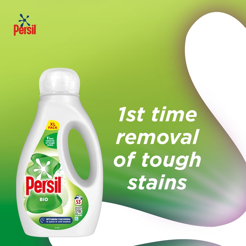 image 1 of Persil Biological Laundry Detergent Liquid 53W 1431Ml