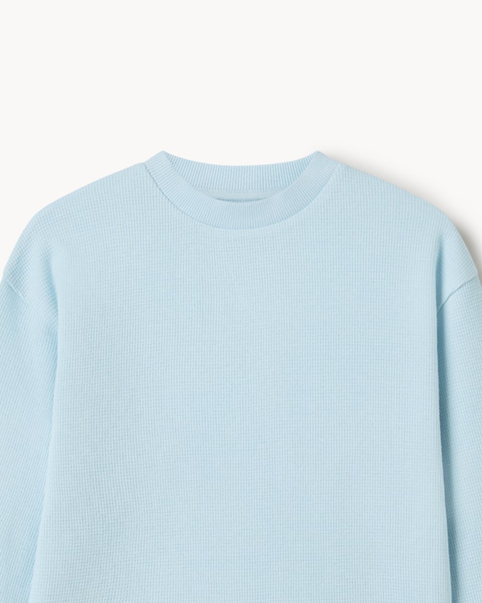image 1 of F&F Boys 3-Pack Pure Cotton Long Sleeved Tops in Blue