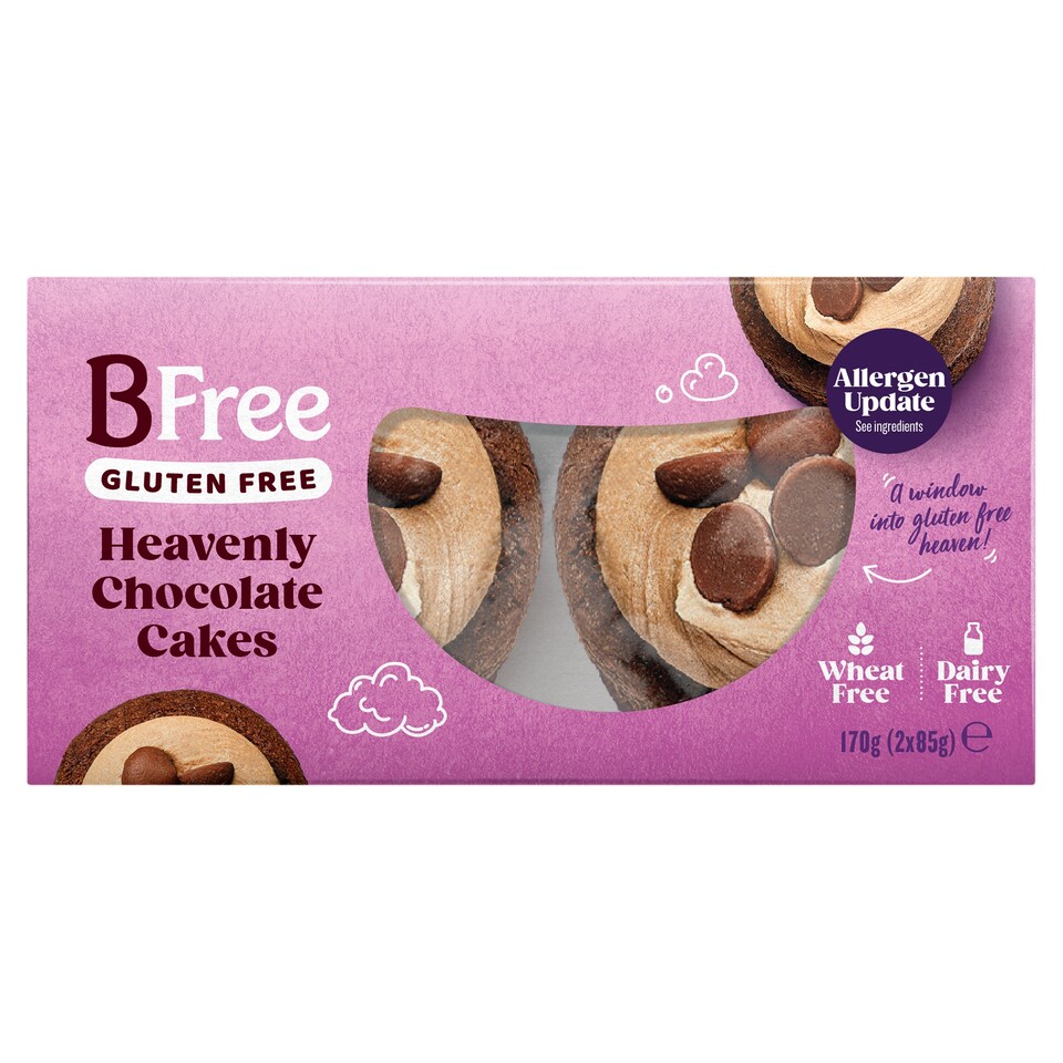 Bfree Gluten Free Heavenly Chocolate Cakes 2 Pack 170G