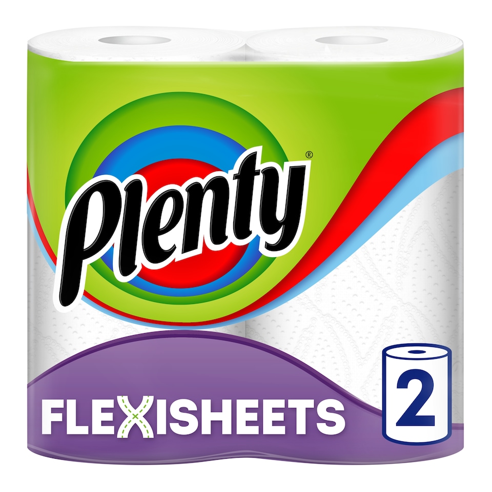 image 1 of Plenty Flexisheets Kitchen Roll 2 Rolls