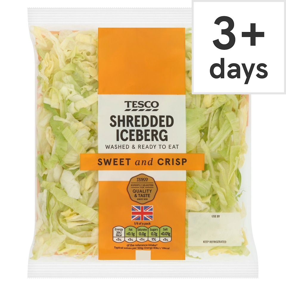 image 1 of Tesco Shredded Iceberg 130G
