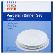 TESCO VALUE 12 PIECE DINNER SET