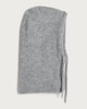 image 2 of F&F Knitted Ribbed Drawstring Hooded Snood with Wool in Grey