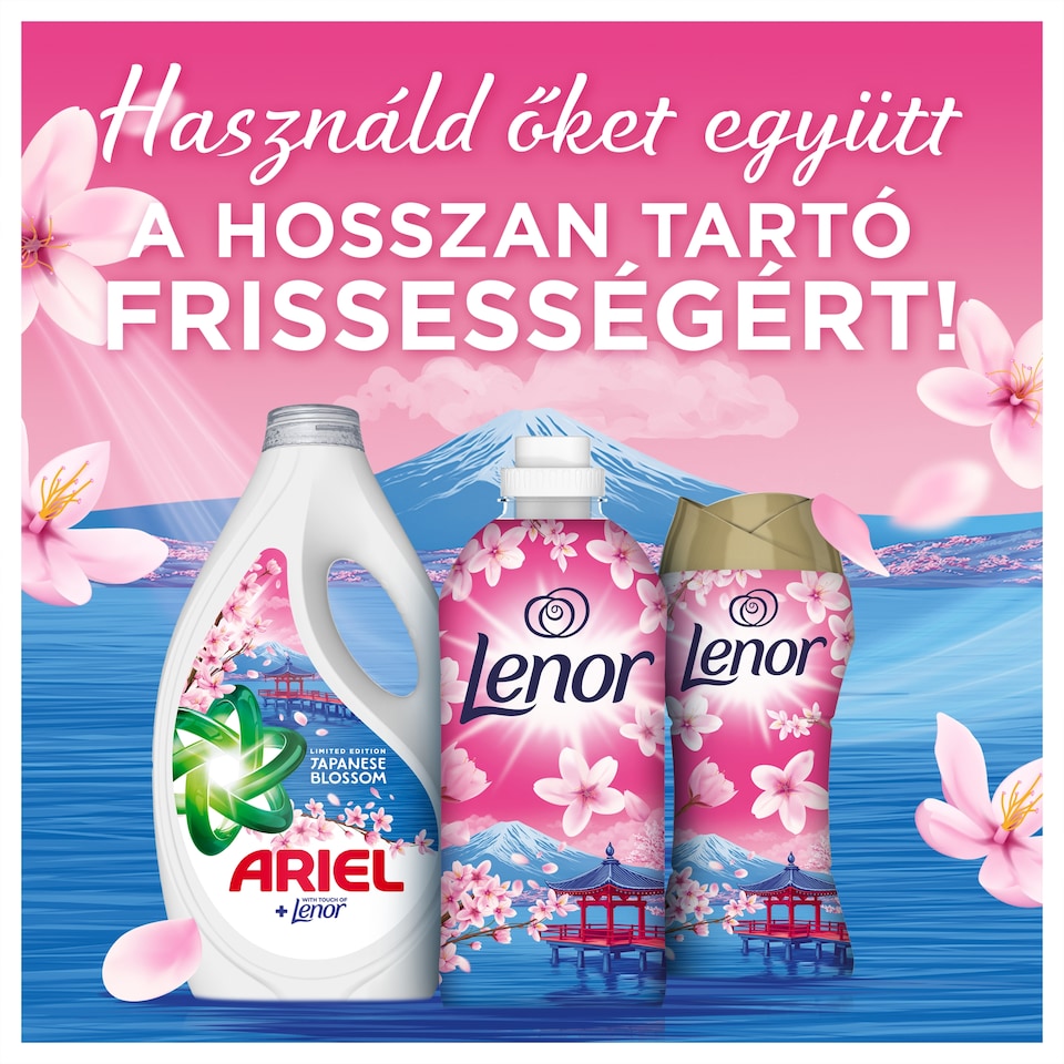 Ariel Folyékony Mosószer, 90 Mosáshoz, Japanese Blossom  1. kép