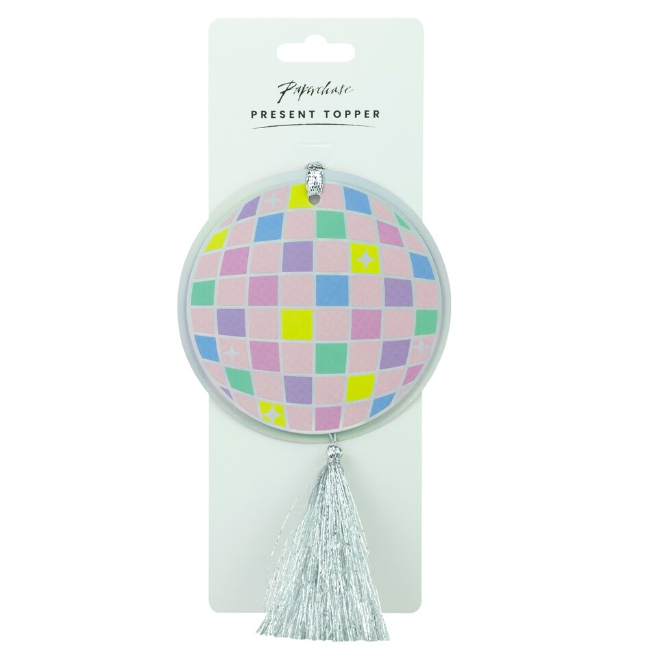Paperchase Disco Ball present  topper