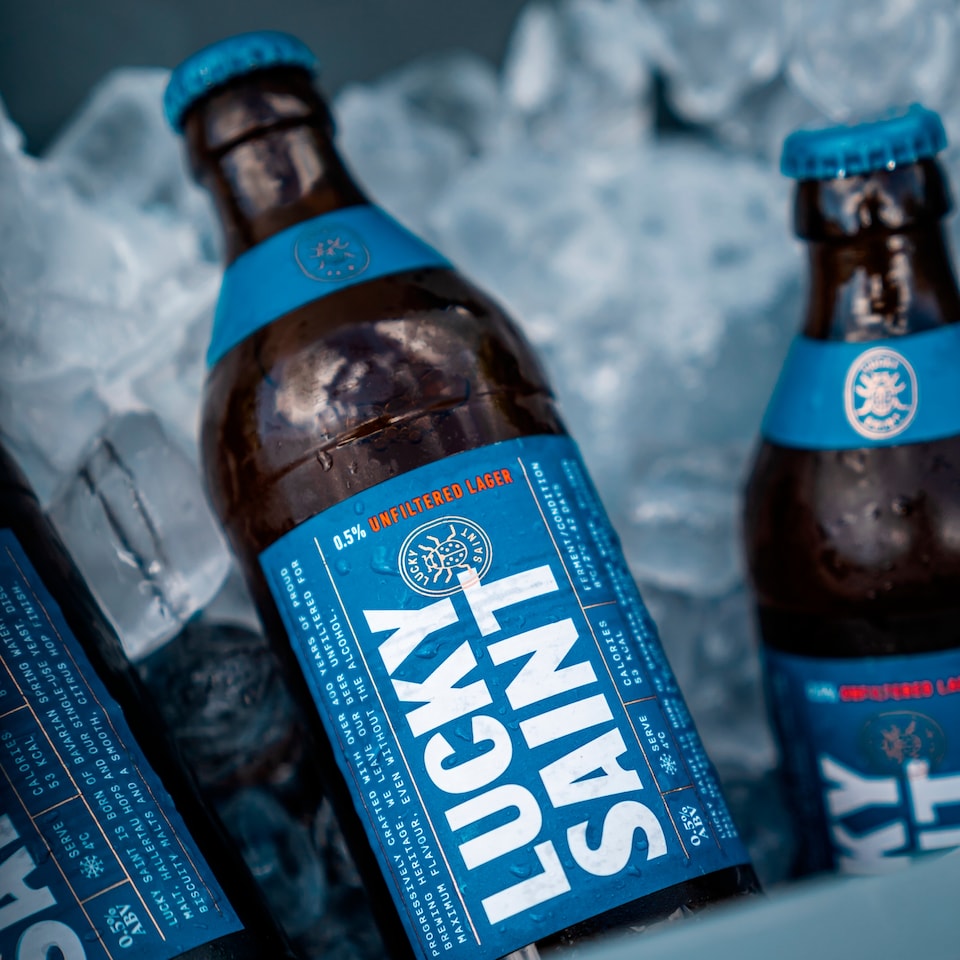 image 1 of Lucky Saint Unfiltered Lager 330Ml