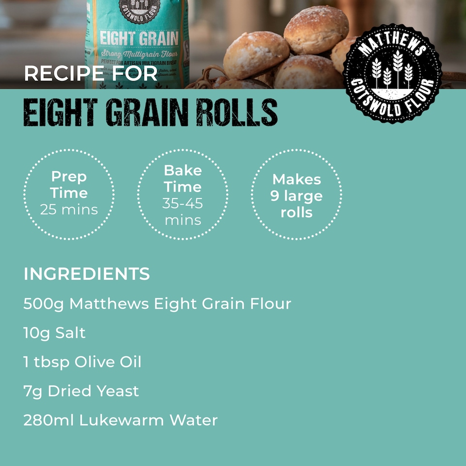 image 1 of Matthews Flour Eight Grain Strong Multigrain 1.5Kg