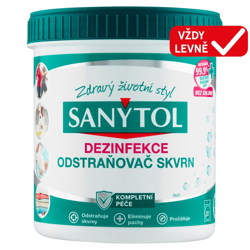Obrázek 1 pro produkt Sanytol Odstraňovač skvrn dezinfekce 450g