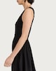 image 1 of F&F Shirred Sleeveless Midi Dress in Black
