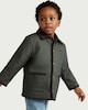 image 2 of F&F Boys Pure Cotton Collared Jacket in Green