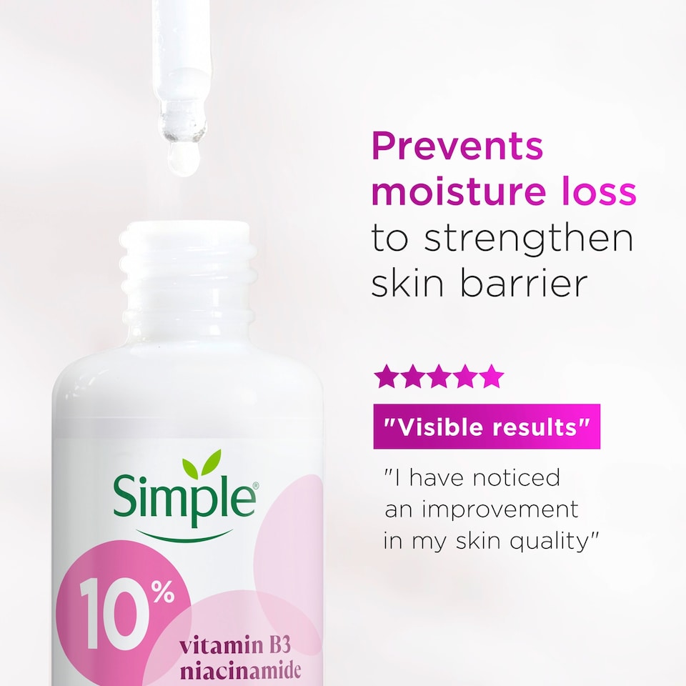 image 1 of Simple 10% Vitamin B3 Booster Face Serum 30Ml