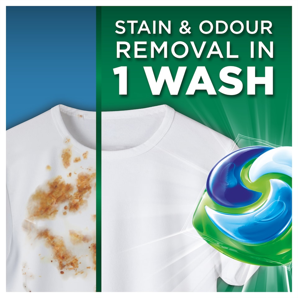 image 1 of Ariel Original Washing Pods Stain and Odour Removal 50 Washes 870g