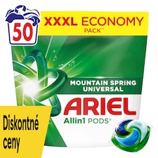Ariel Allin1 PODS Mountain Spring Universal Washing Liquid Capsules, 50 Washes
