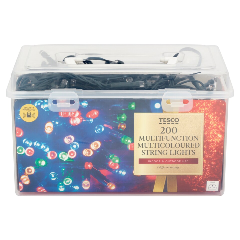Tesco 200 Mfunction Multi-Coloured Lights