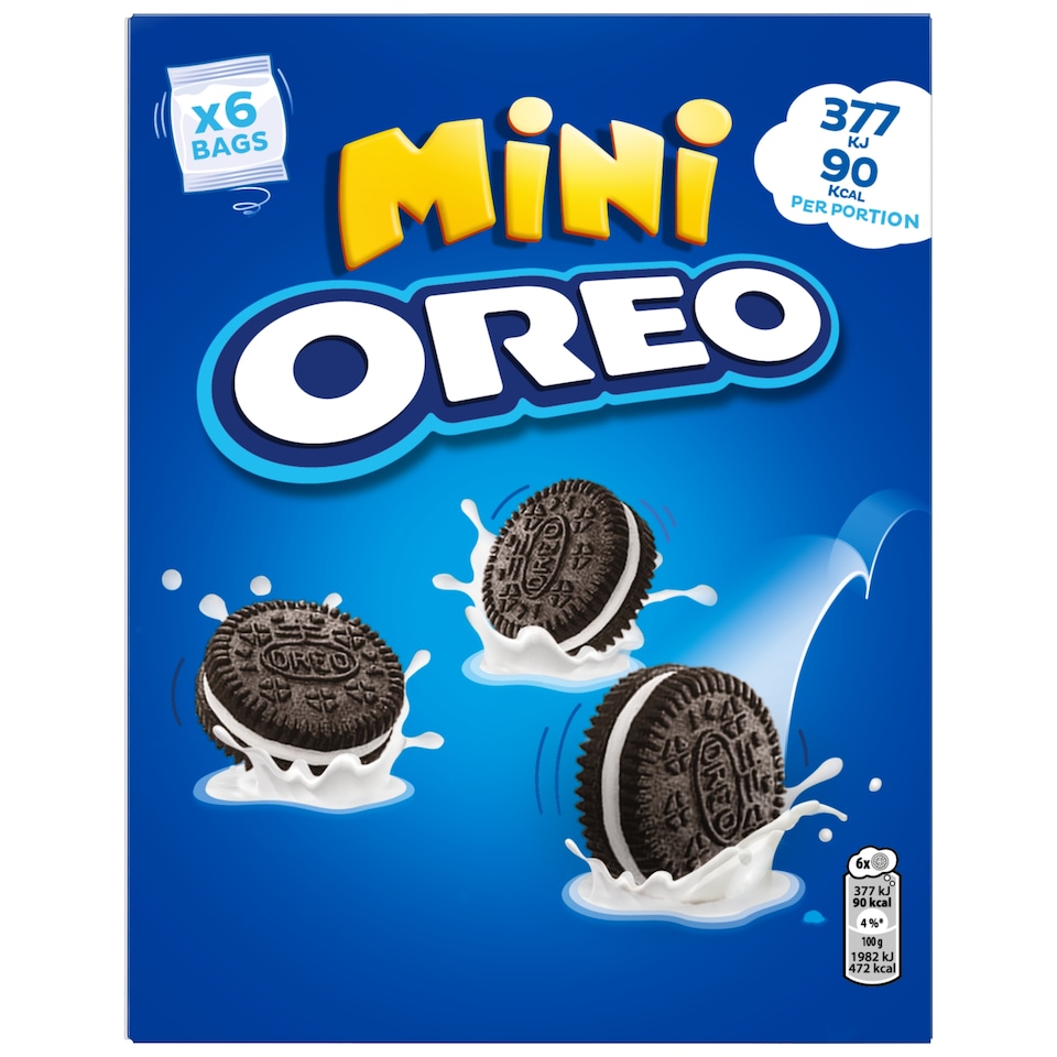 Oreo sušenky MINI s vanilkovou náplní 114g