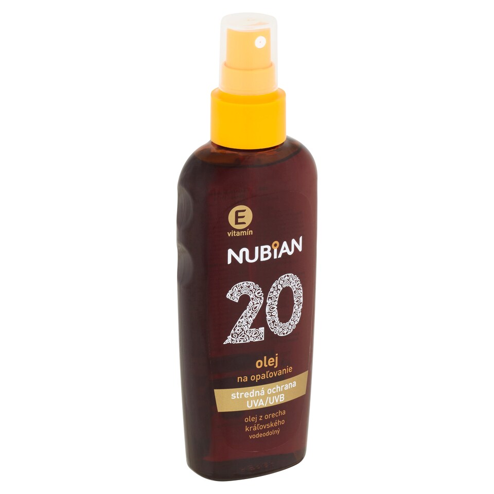 Nubian Voděodolný olej na opalování SPF 20 150ml