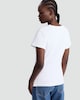image 3 of F&F Pure Cotton Ruched Side Short Sleeved T-Shirt in White