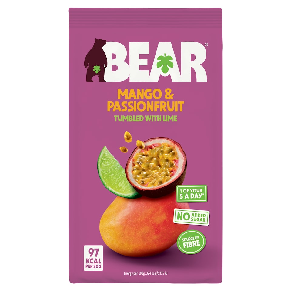 image 1 of BEAR Fruit Dried Mango & Passion Fruit 85g