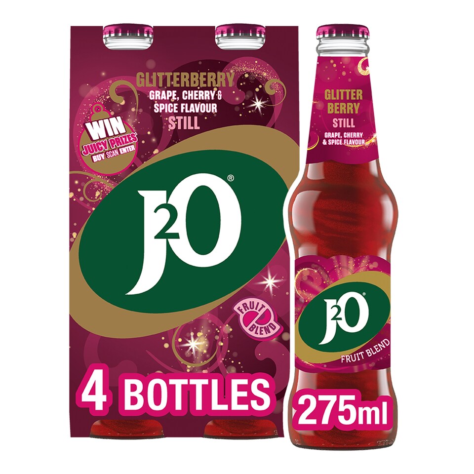 J20 Glitterberry Fruit Blend Drink 4 X 275Ml
