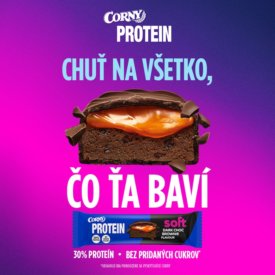 image 1 of Corny Protein Soft Dark Choc Brownie Flavour 45 g