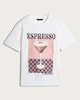 image 4 of F&F Pure Cotton Espresso Martini Print Oversized T-Shirt in Cream