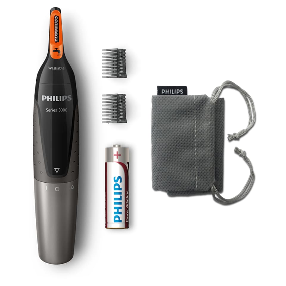 Philips Series 3000 Cordless Nose, Ear and Eyebrow Trimmer-NT3650/16