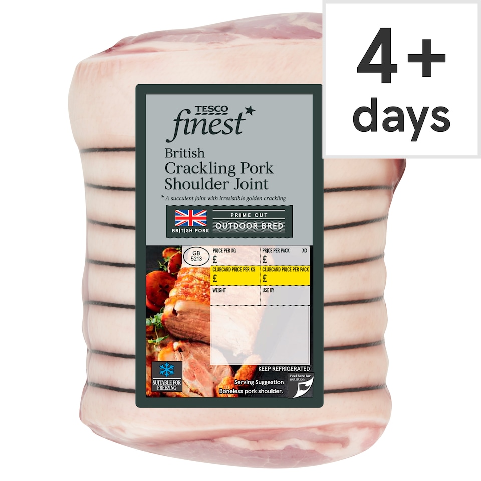 Tesco Finest British Crackling Pork Shoulder Joint