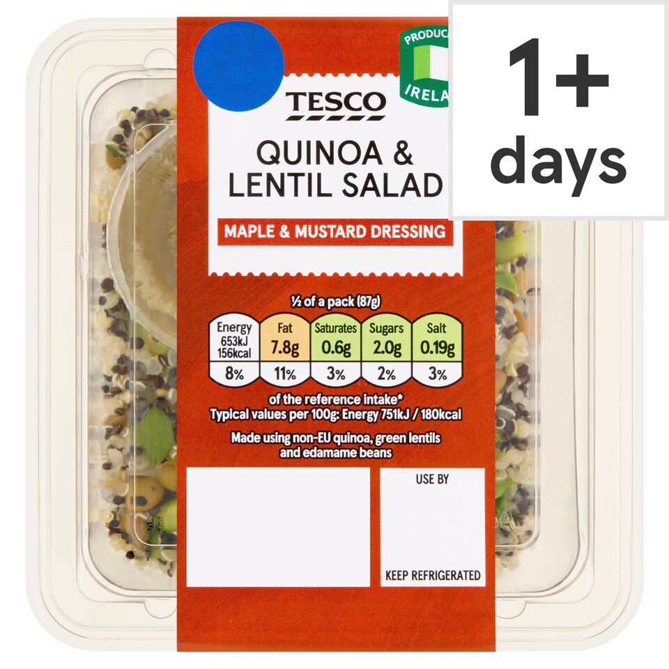 Tesco Quinoa & Lentil Salad  175g
