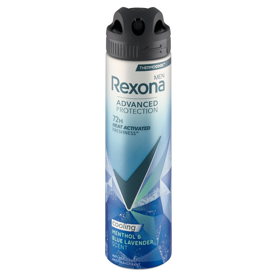 Obrázek 1 pro produkt Rexona Men Thermocool Menthol & Blue Lavender antiperspirant sprej 150ml