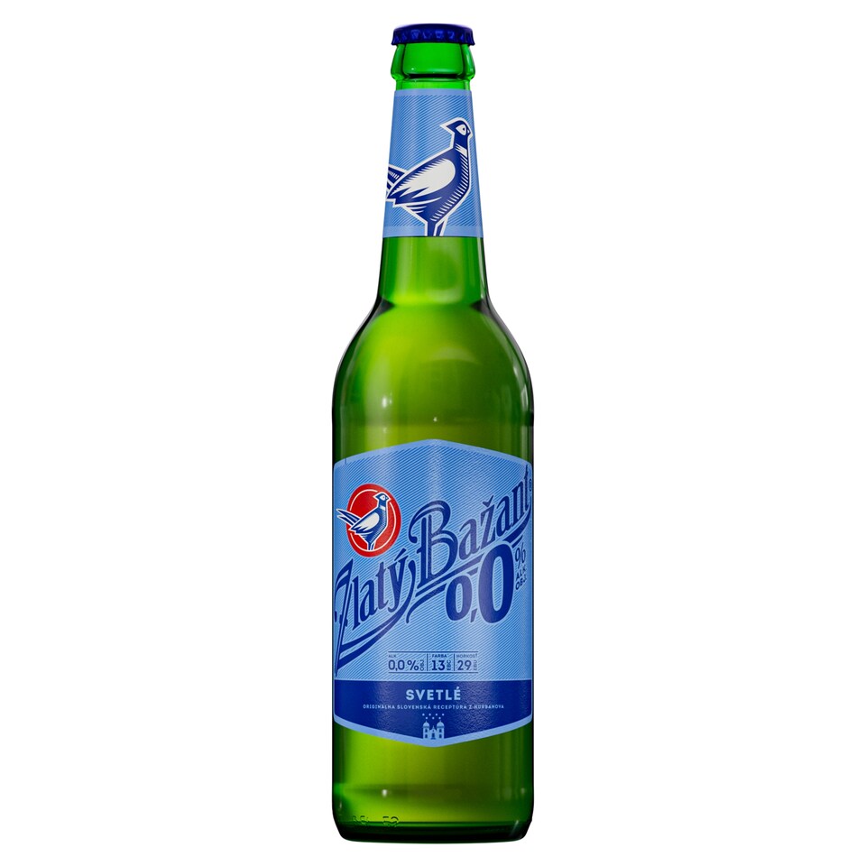 Zlatý Bažant 0,0% Svetlé fľaša 500 ml