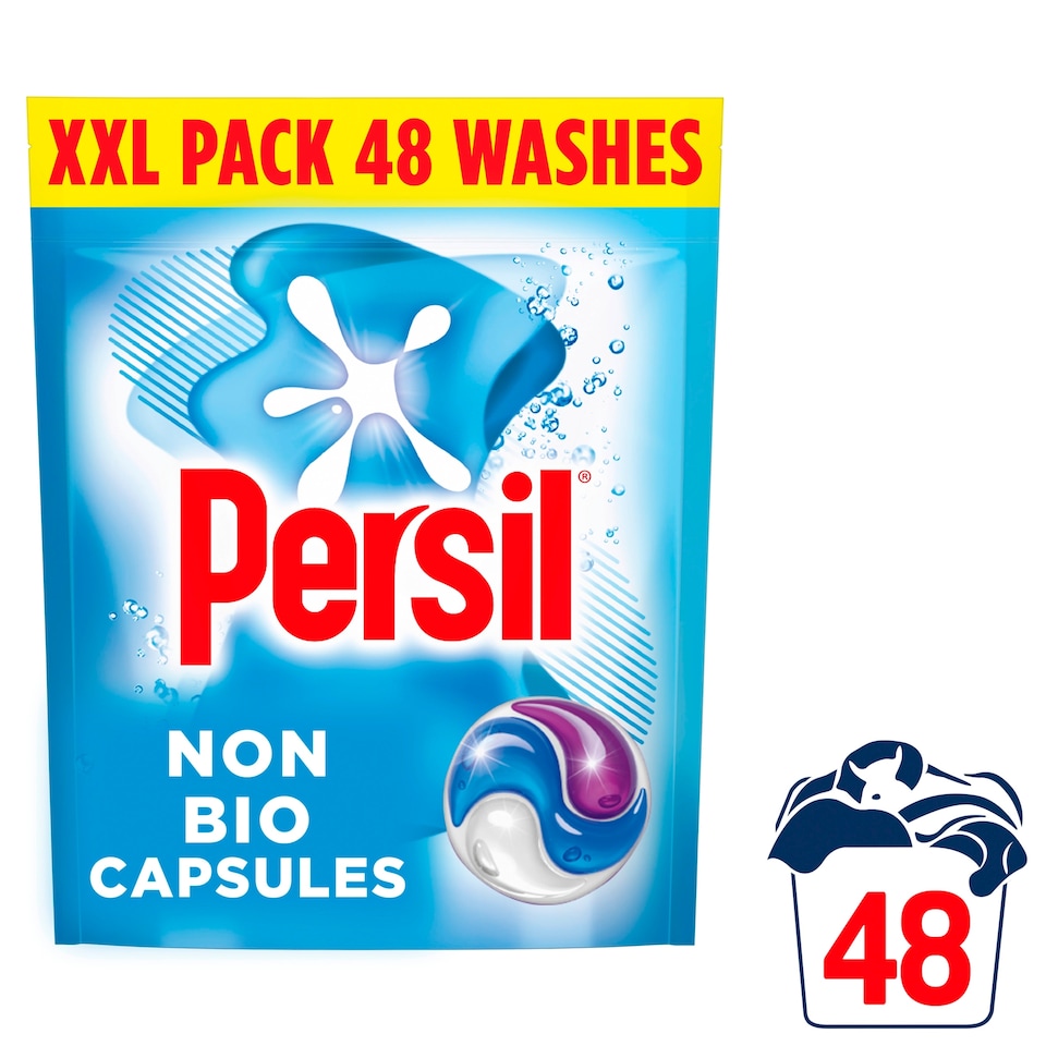image 1 of Persil Non Bio 3 in 1 Laundry Detergent Capsules 48washes 1012.8g
