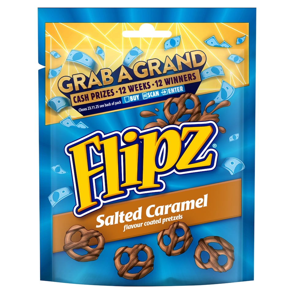 image 1 of Flipz Salted Caramel Chocolate Pretzels 90G