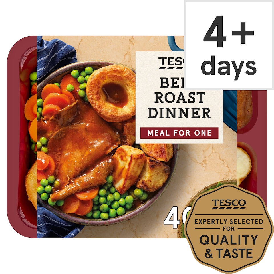 Tesco Roast Beef Dinner 400G