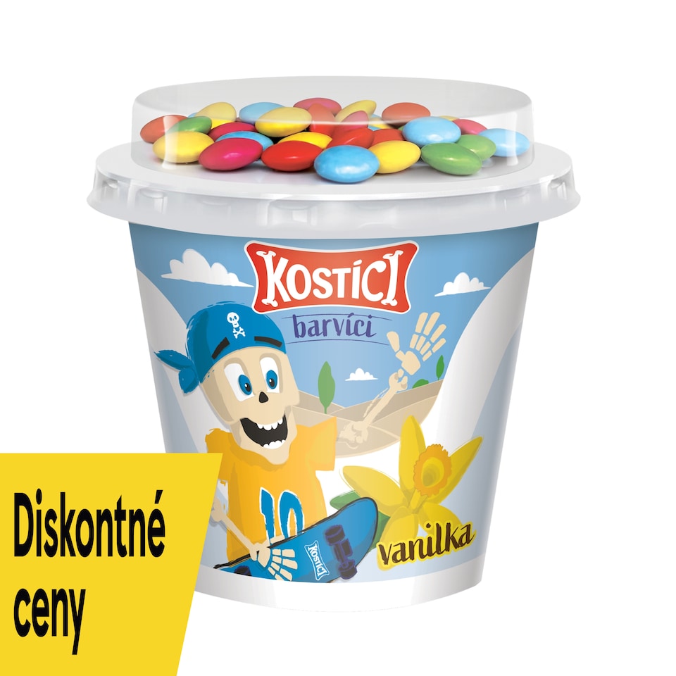 KOSTÍCI Barvíci (vanilkový jogurt a čokoládové dražé) 109g