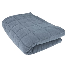 F&F Home Blue Quilted Bedspread 200x200cm