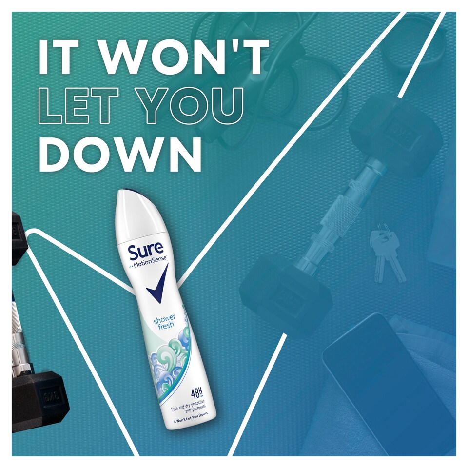 image 1 of Sure Women Shower Fresh Antiperspirant Deodorant Aerosol 250Ml