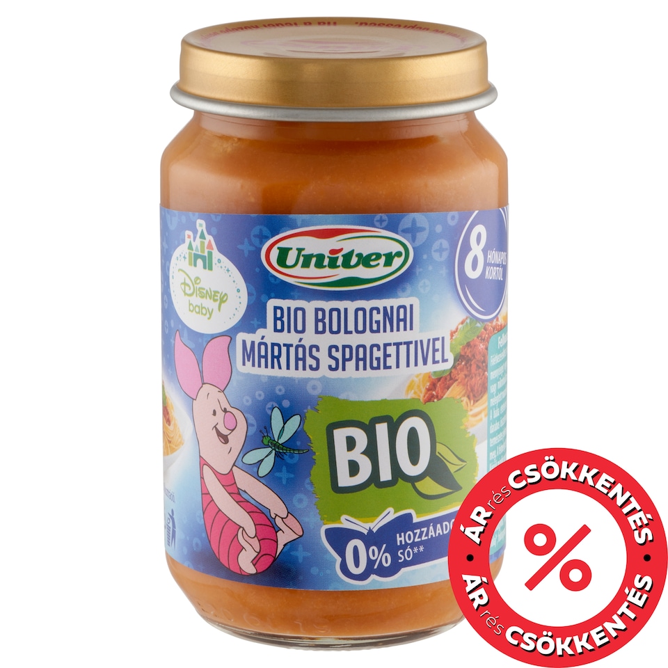 Univer Organic Bolognese Sauce with Spaghetti Food for Babies 8+ Months 163 g