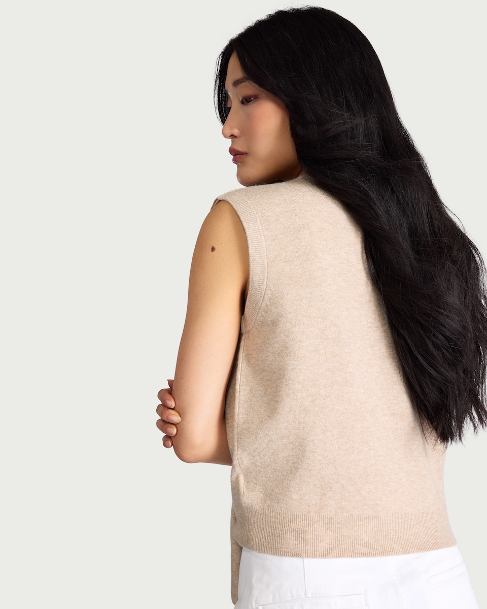image 1 of F&F Knitted Scarf Neck Jumper in Neutral