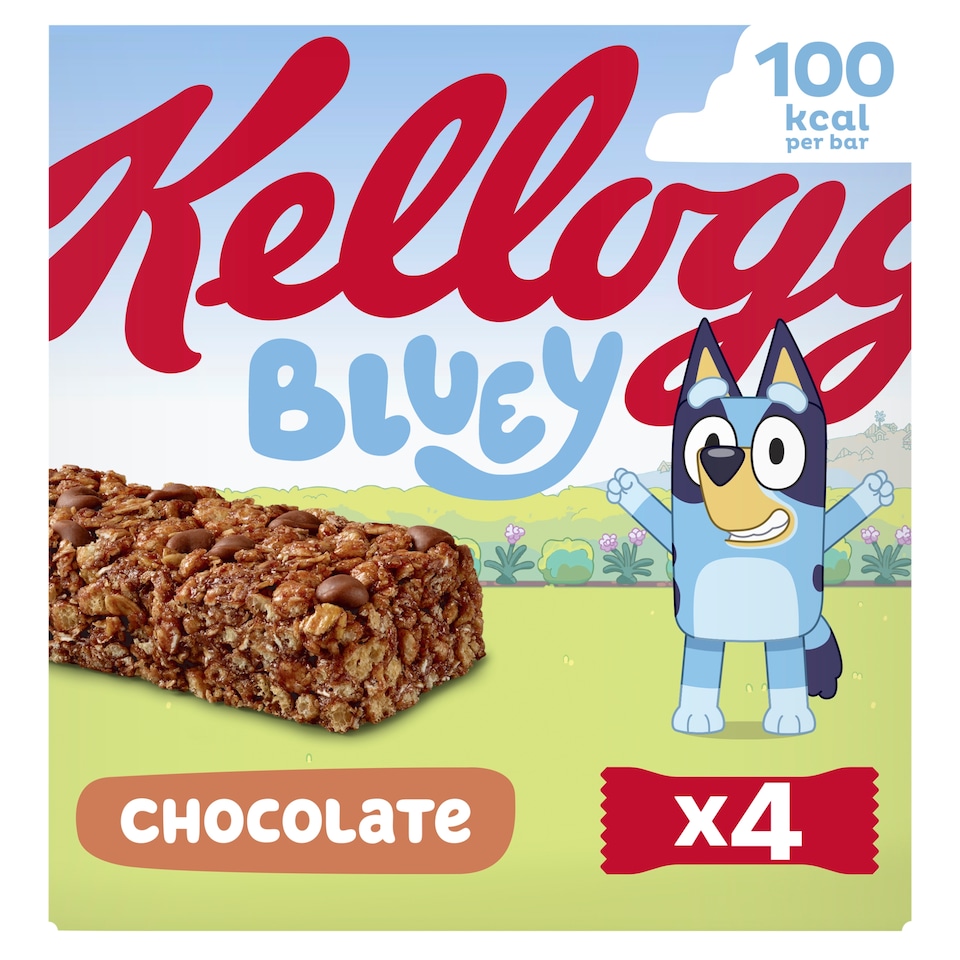 image 1 of Kellogg's Bluey Chocolate Flavour 4x25g