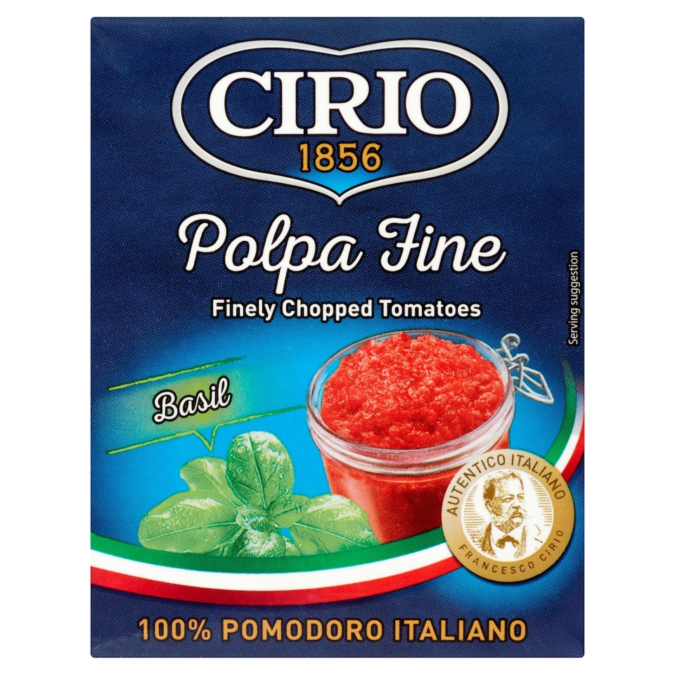 Cirio Chopped Tomato With Bas Tetra 390G
